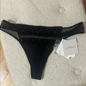 La Perla Black CALYPSO Lace Thong